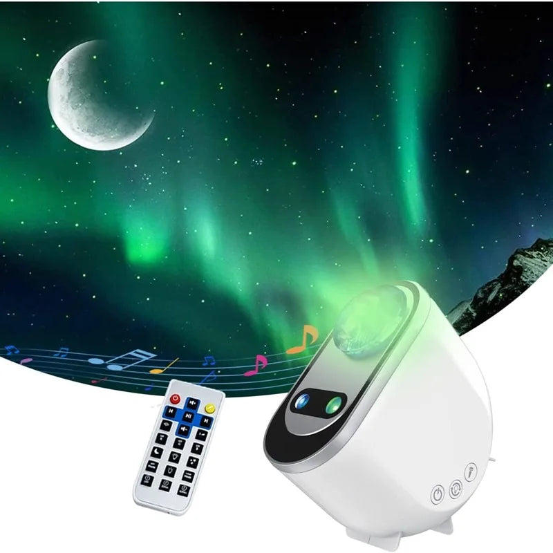 Transform Your Space with the Aurora Borealis Galaxy Star Projector - Enchanting LED Night Light for Home & Bedroom Decor, Perfect Gift for Dreamers