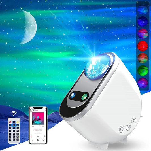 Transform Your Space with the Aurora Borealis Galaxy Star Projector - Enchanting LED Night Light for Home & Bedroom Decor, Perfect Gift for Dreamers